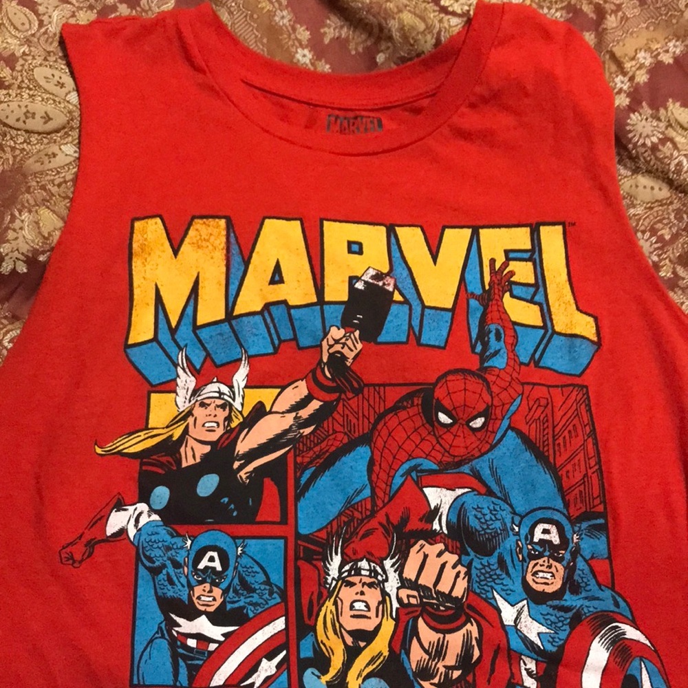 Marvel red tshirt